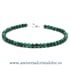Bratara malachit rotund slefuit- 4 mm