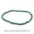 Bratara malachit rotund fatetat pe elastic - 3 mm