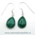 Cercei malachit lacrima