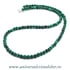 Colier malachit rotund fatetat - 4.5 mm