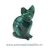 Figurina malachit pisica