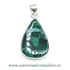 Pandantiv malachit cu crisocola unicat m03