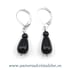 Cercei onix negru