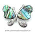 Brosa pandantiv abalone - fluture
