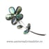 Brosa pandantiv abalone - floare