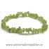 Bratara peridot chips-uri