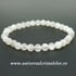 Bratara piatra lunii alba rotund - 6 mm