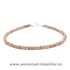 Bratara rodocrozit rotund fatetat - 2,9 mm