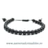 Bratara shungit rotund 6 mm - snur reglabil m2