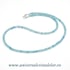 Colier topaz albastru rotund fatetat - 3,5mm