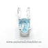 Pandantiv topaz oval fatetat