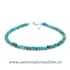 Bratara turcoaz rotund fatetat - 3mm