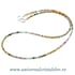 Colier turmalina multicolor rotund fatetat - 2mm