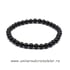 Bratara turmalina neagra rotund - 6 mm