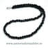 Colier turmalina neagra rotund fatetat - 4.5 mm