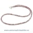 Colier turmalina roz rotund fatetat - 3,5 mm