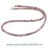 Colier turmalina roz rotund fatetat - 3.5 mm
