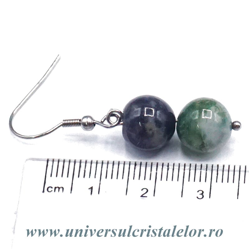 Set bijuterii agat muschi