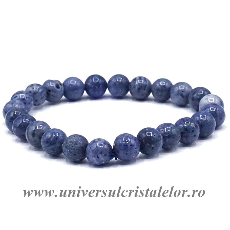 Bratara coral albastru