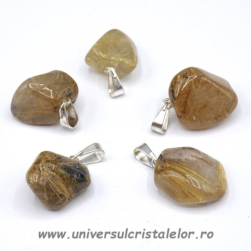 Pandantiv cuart rutilat