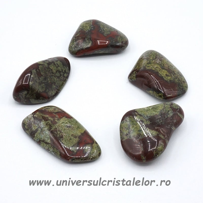 Jasp sangele dragonului piatra rulata