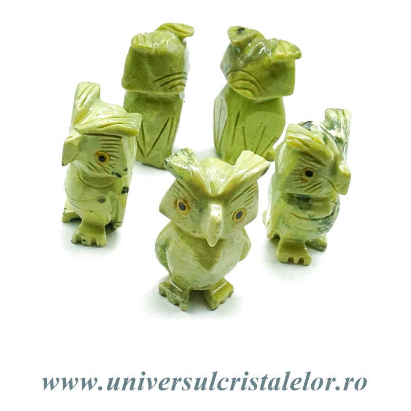 Figurina serpentin bufnita