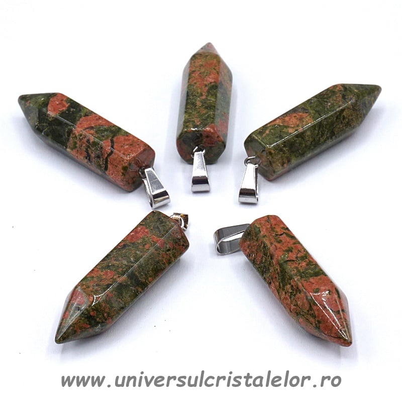 Pandantiv unakit varf slefuit