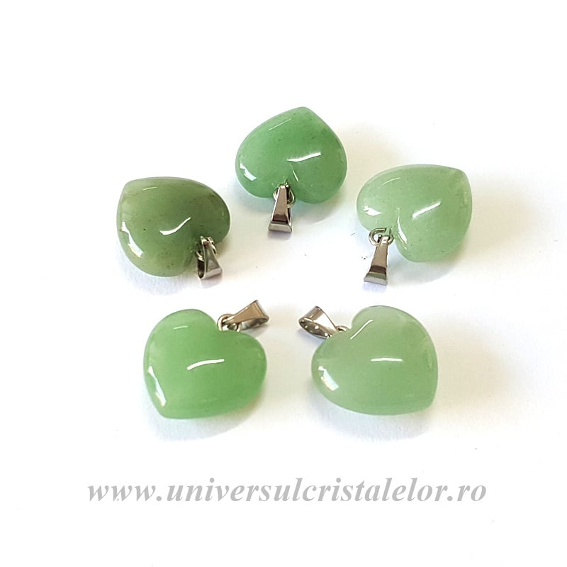 Pandantiv aventurin inimioara