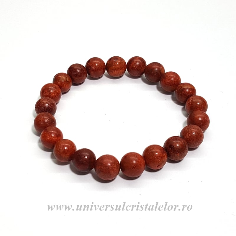 Bratara coral rosu