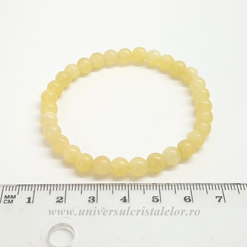 Bratara calcit galben