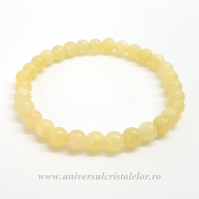 Bratara calcit galben