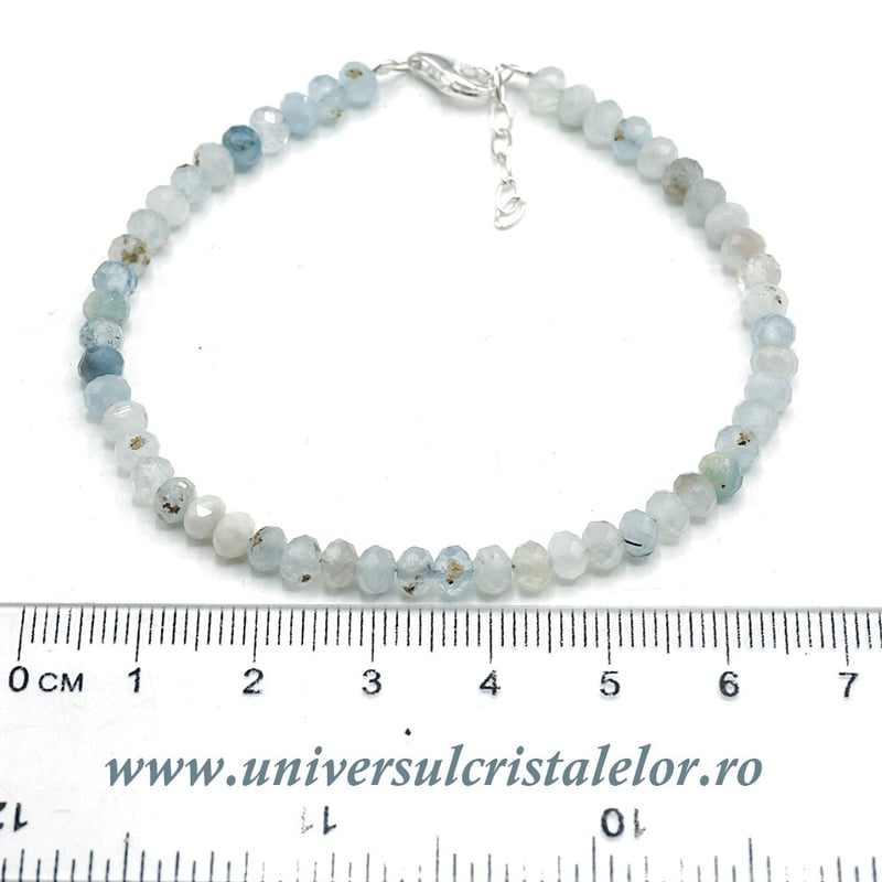 Bratara acvamarin fatetat