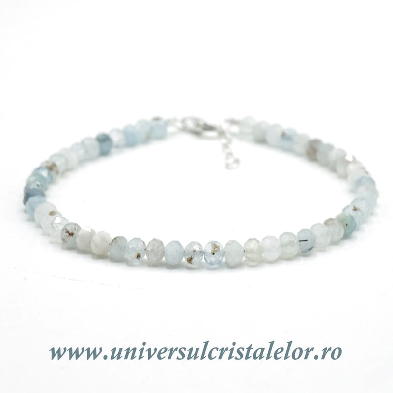 Bratara acvamarin fatetat
