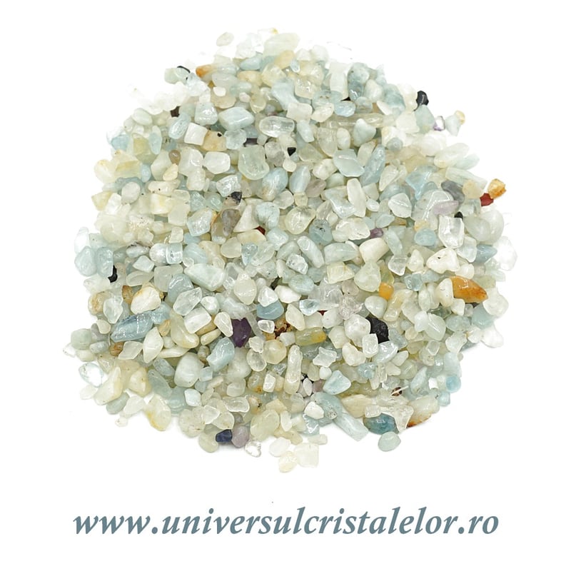 Pietre chips acvamarin