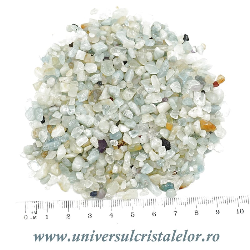 Pietre chips acvamarin