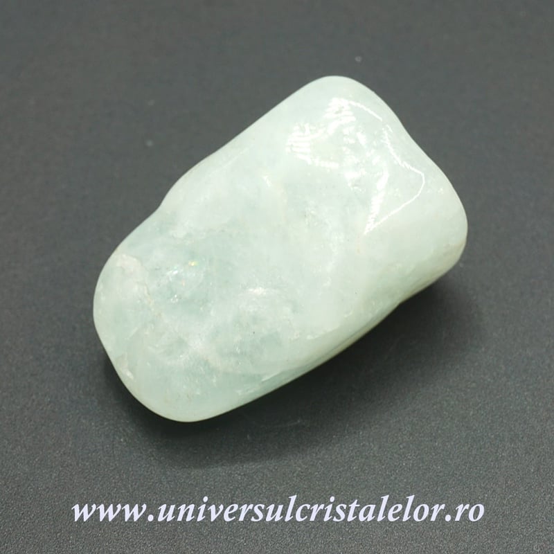 Acvamarin piatra rulata unicat m07