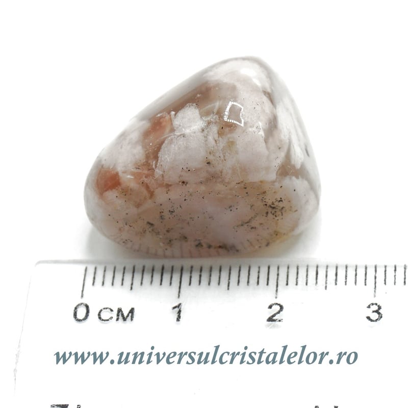 Agat floare piatra rulata