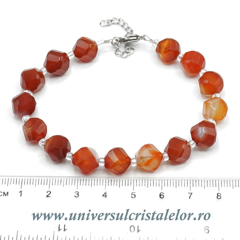 Bratara agat rosu