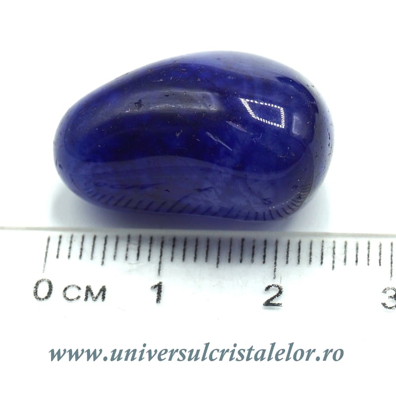 Agat albastru piatra rulata