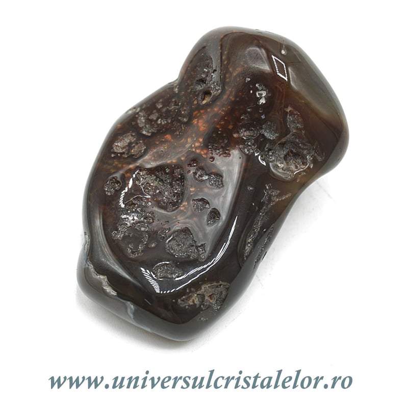 Agat de foc piatra rulata unicat m25