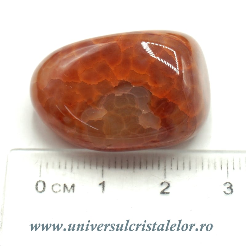 Agat de foc piatra rulata