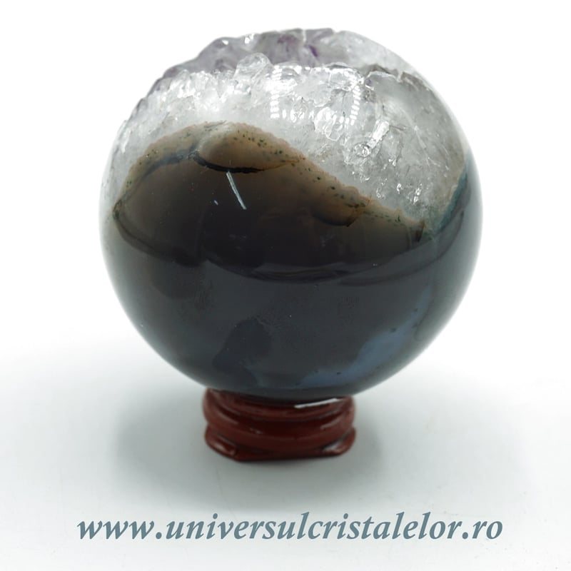 Sfera agat cu ametist