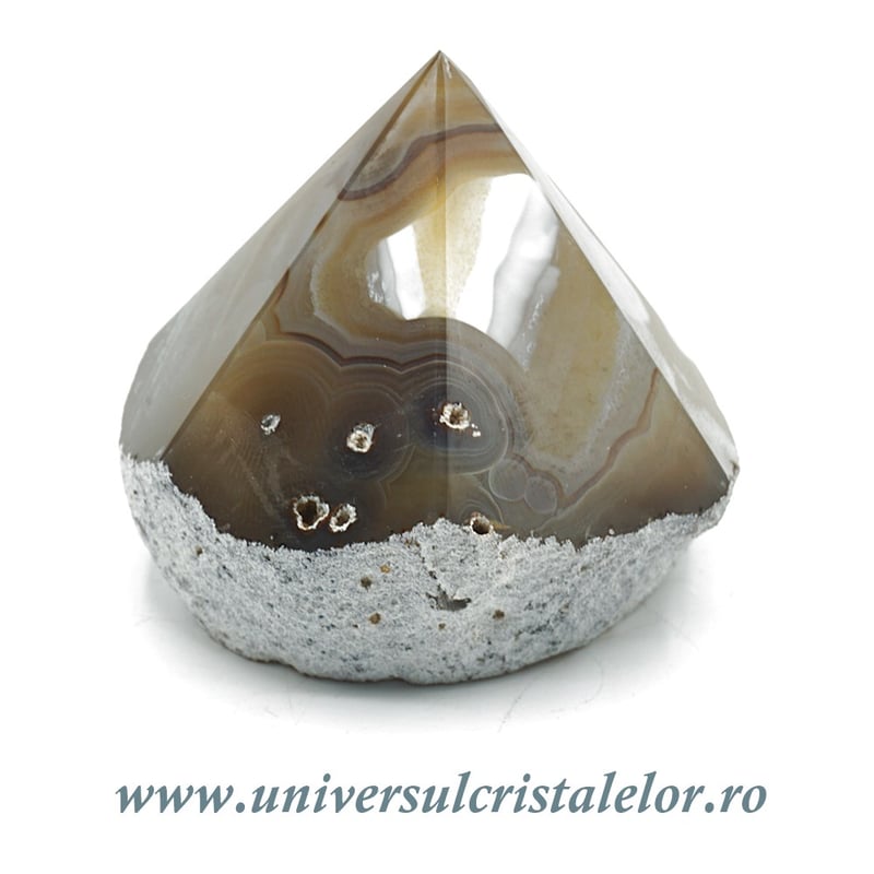 Agat natural varf cu baza