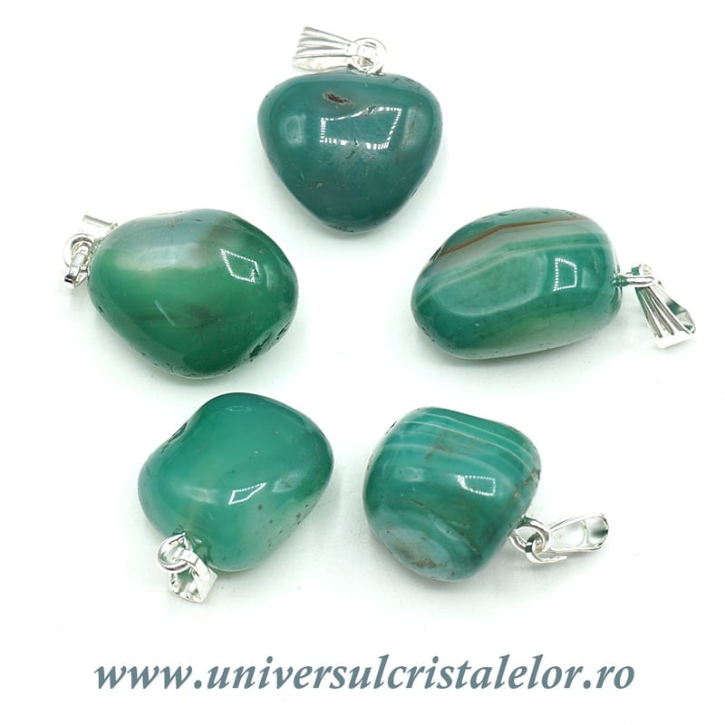 Pandantiv agat verde