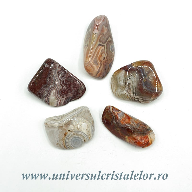 Agat crazy lace piatra rulata