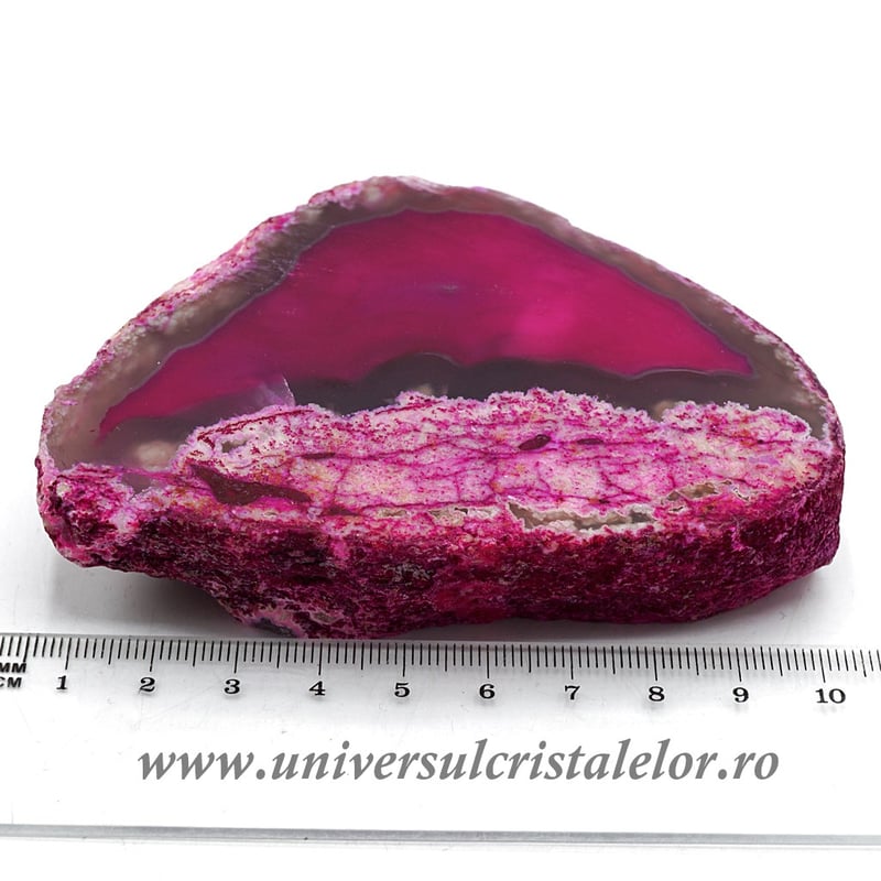 Felie agat roz unicat m03