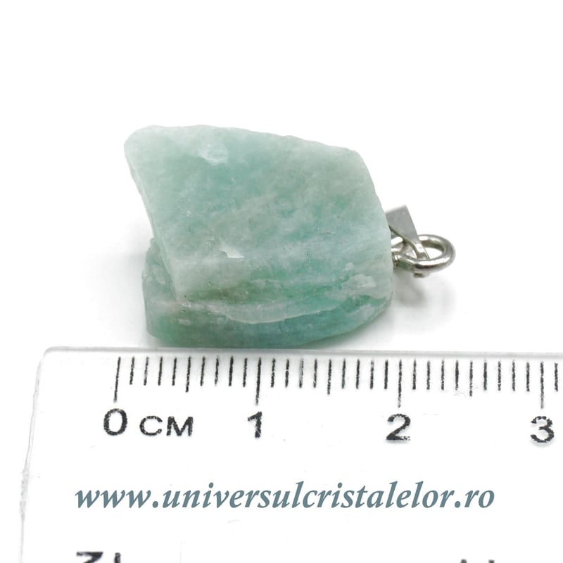 Pandantiv amazonit piatra bruta