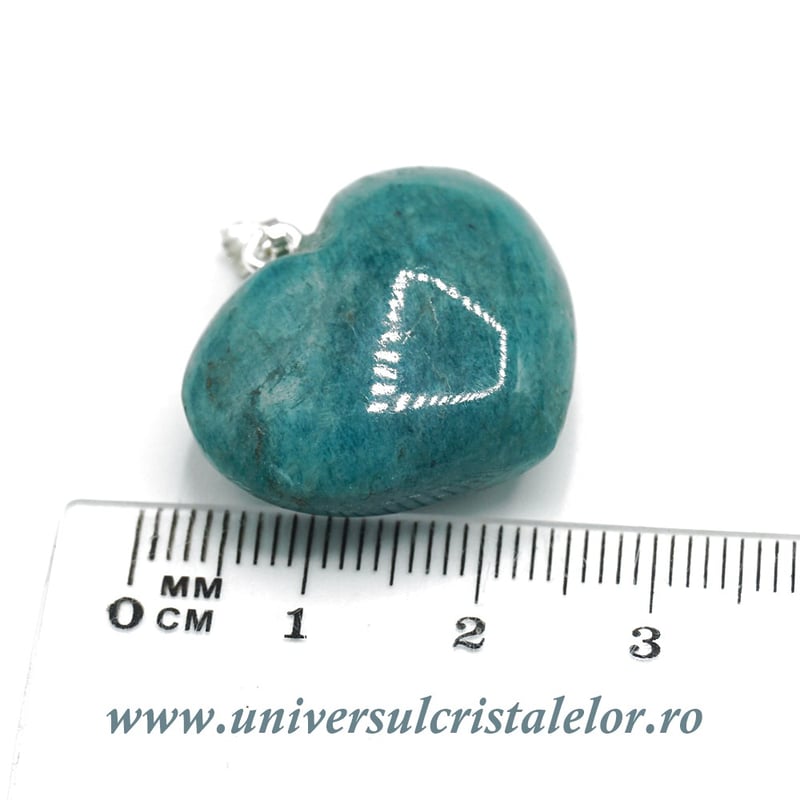 Pandantiv amazonit inima