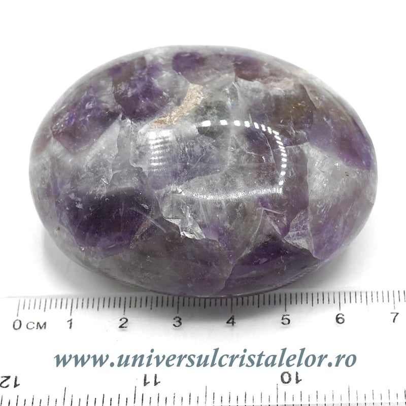 Ametist chevron polisat