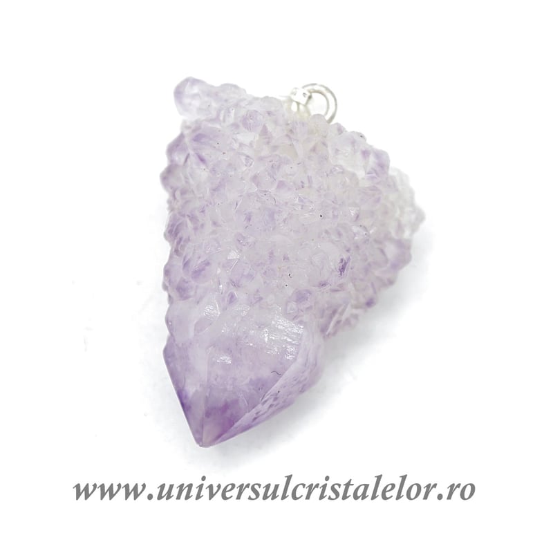 Pandantiv ametist cactus ( cuart spirit )